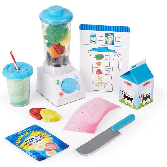 Melissa & Doug Smoothie Maker, Working Pretend Play Blender Set with Toy Food. - Picture 11 of 11